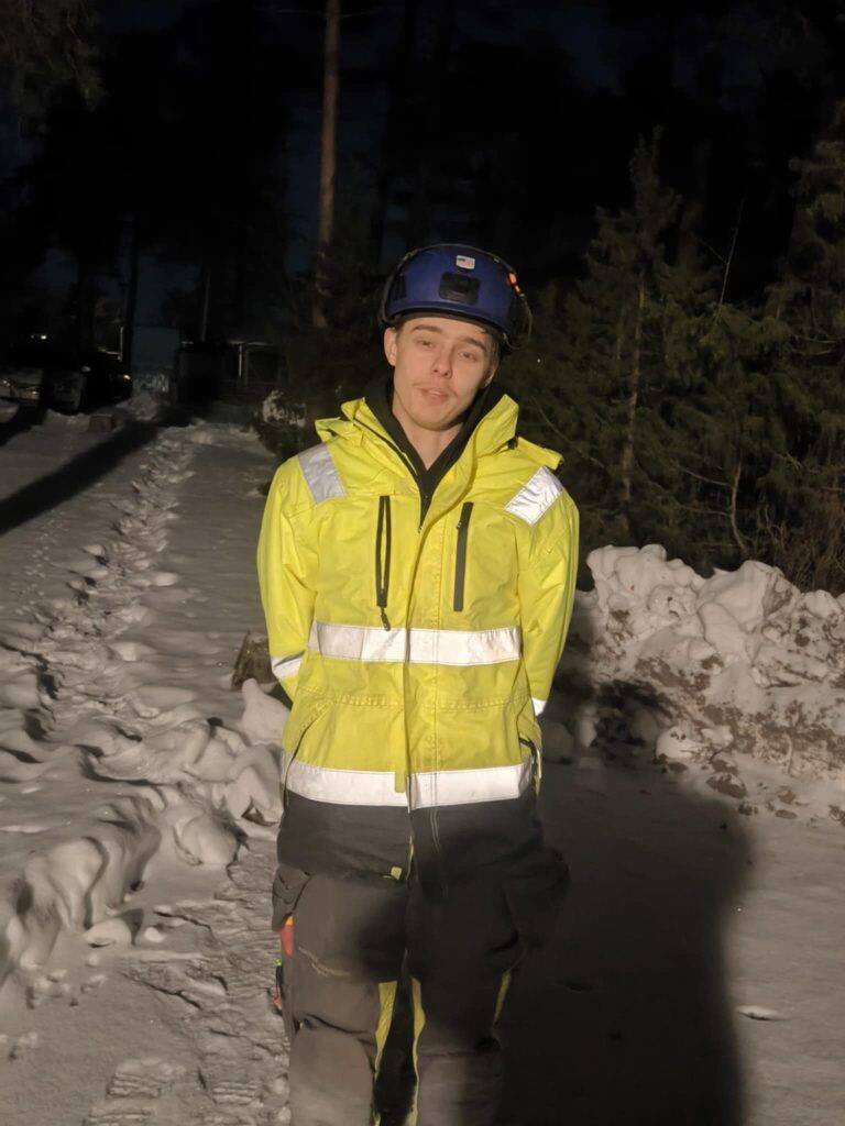 Philip, maskinist och anläggare på Bobbens Entreprenad AB